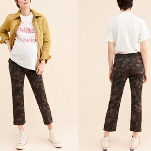 DL1961 Jerry Maternity Size 31 Vintage Straight Jeans Camo Print NWOT